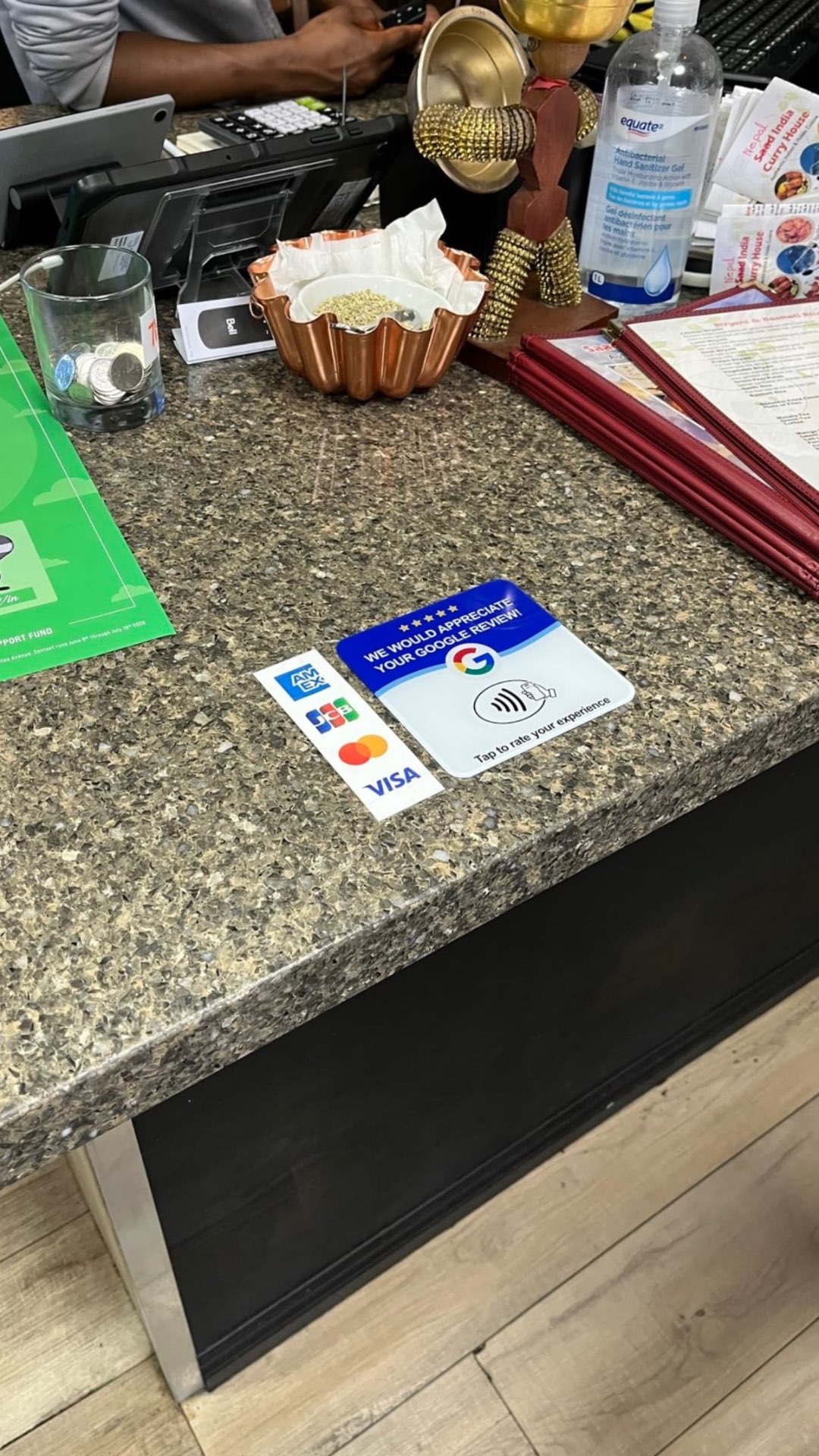 Live on counter