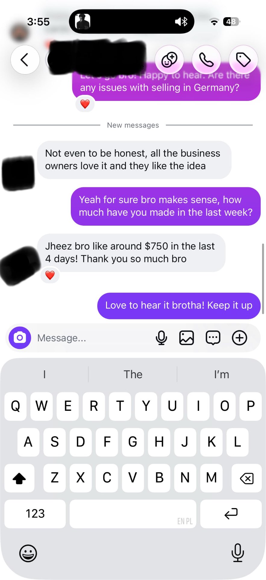$750 in 4 days